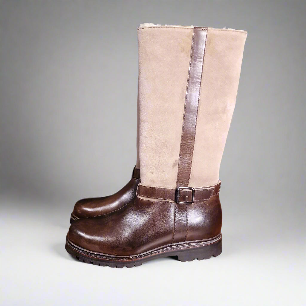 Woody Dark Brown Calf & Beige Nubuck (5E) John Brommel's