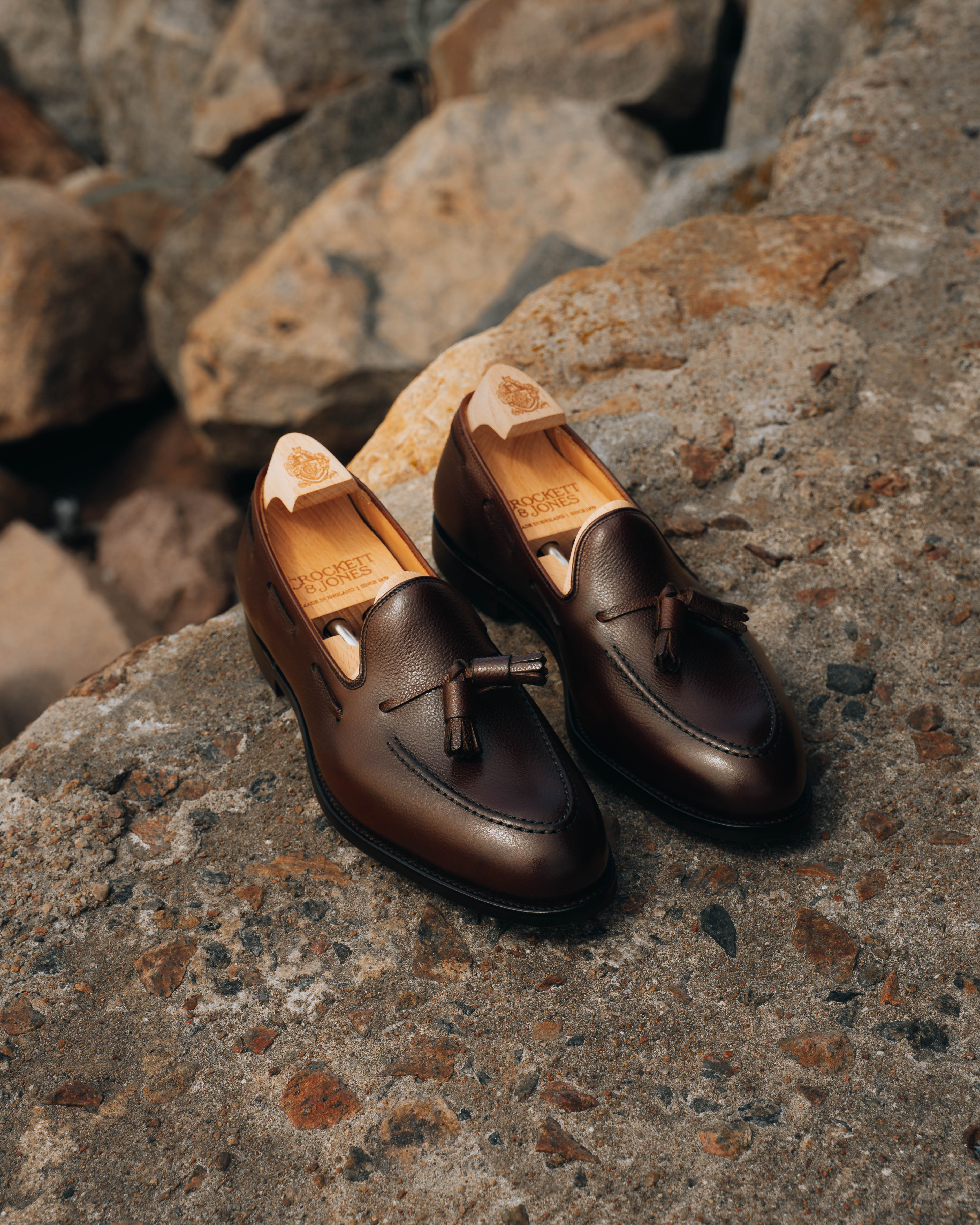 Crockett & Jones Cavendish 2 – Tassel Loafer Men's Shoes in Dark