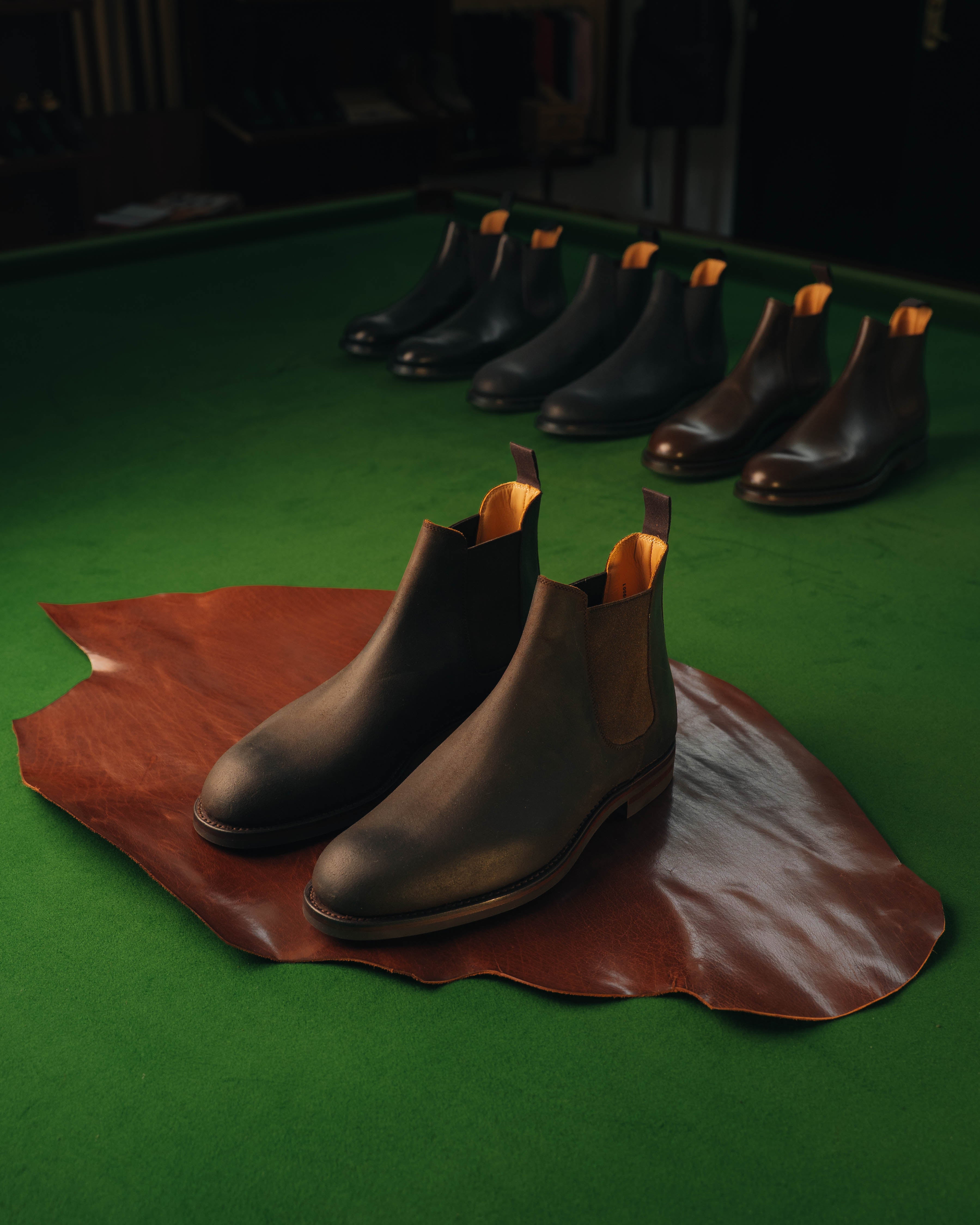 Crockett & Jones Chelsea 5 – Chelsea Boots Herr Mocka Brun