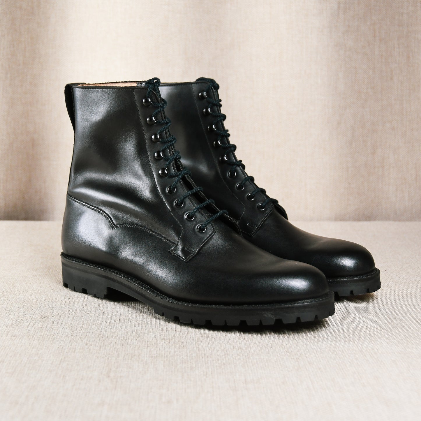 Snowdon Black Waterproof Side 'Vibram' Crockett & Jones