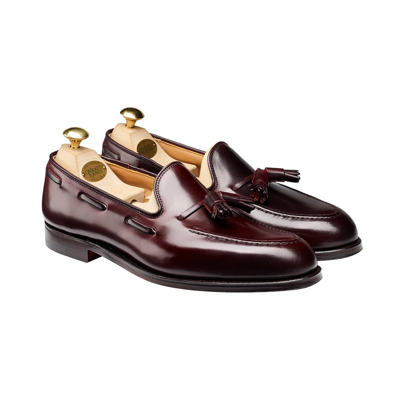 靴 Crockett & Jones Cavendish2 UK7 Crockett & Jones Cavendish II – Tassel Loafers Men's Cordovan
