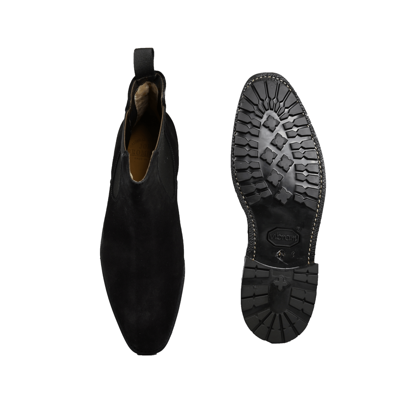 Chelsea Black Lamb Suede, John Brommel's - Hammargruppen