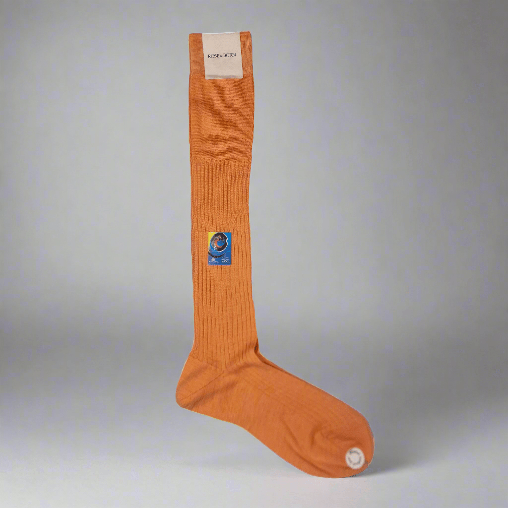Ljus Orange Strumpa, Lång, Rose & Born - Hammargruppen