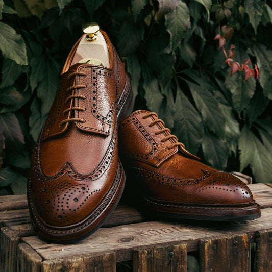 Pembroke Derby, Tan Scotch Grain ‘Dainite' (E & G Vidd) Crockett & Jones - Hammargruppen