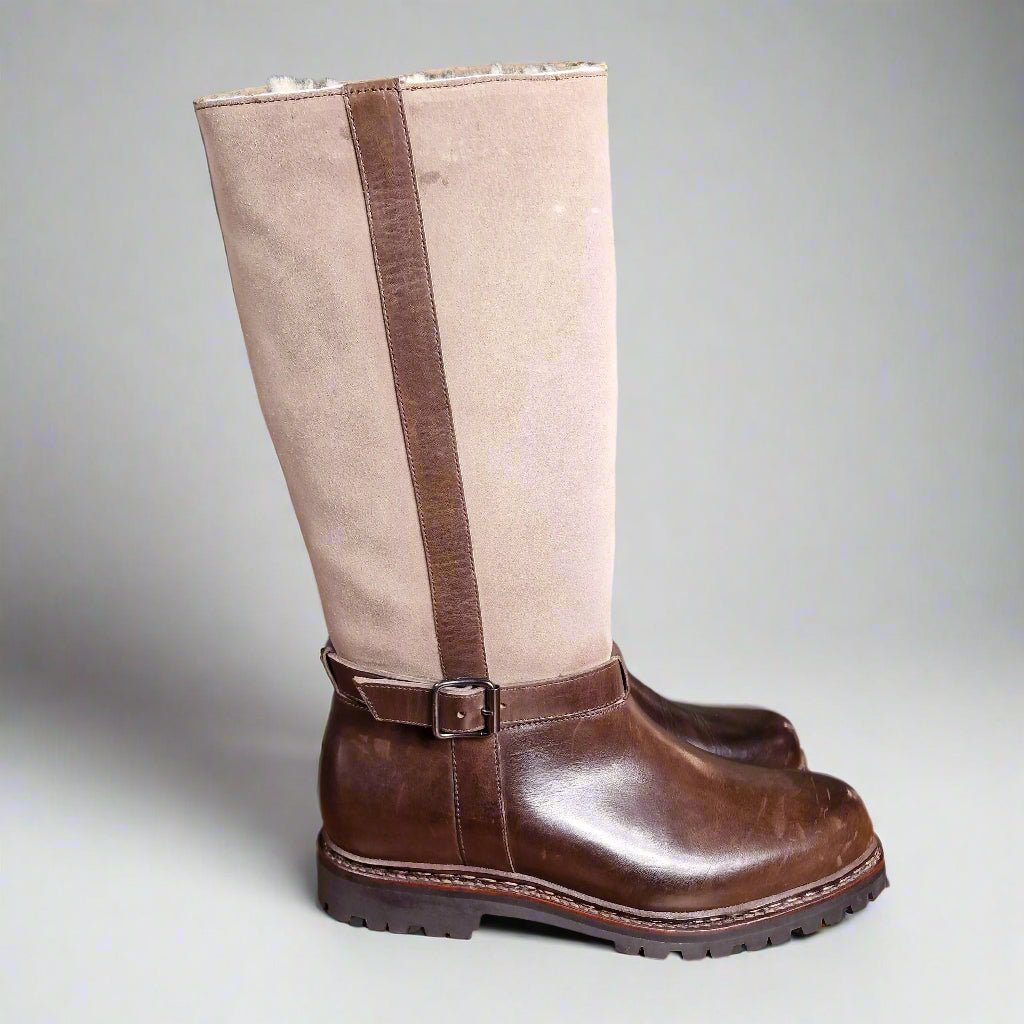 Woody Dark Brown Calf & Beige Nubuck (5E) John Brommel's - Hammargruppen