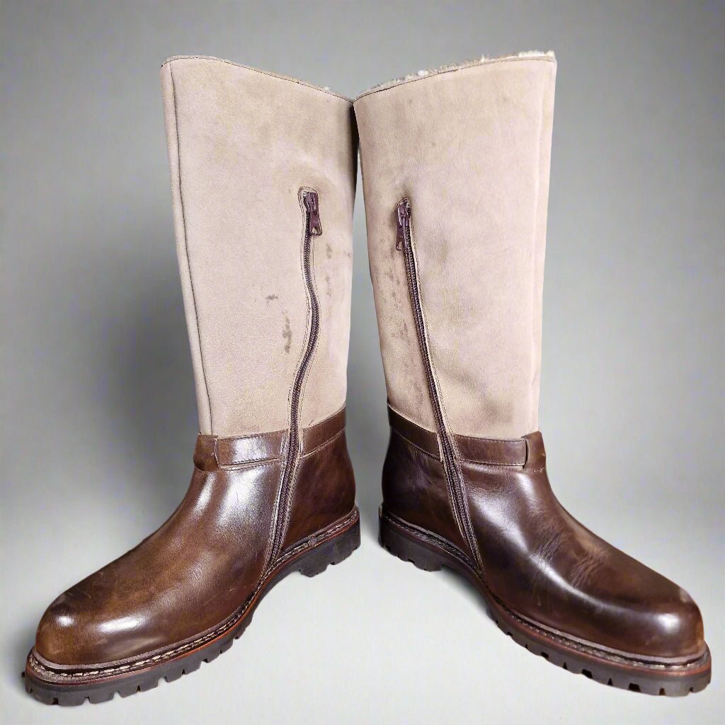 Woody Dark Brown Calf & Beige Nubuck (5E) John Brommel's - Hammargruppen