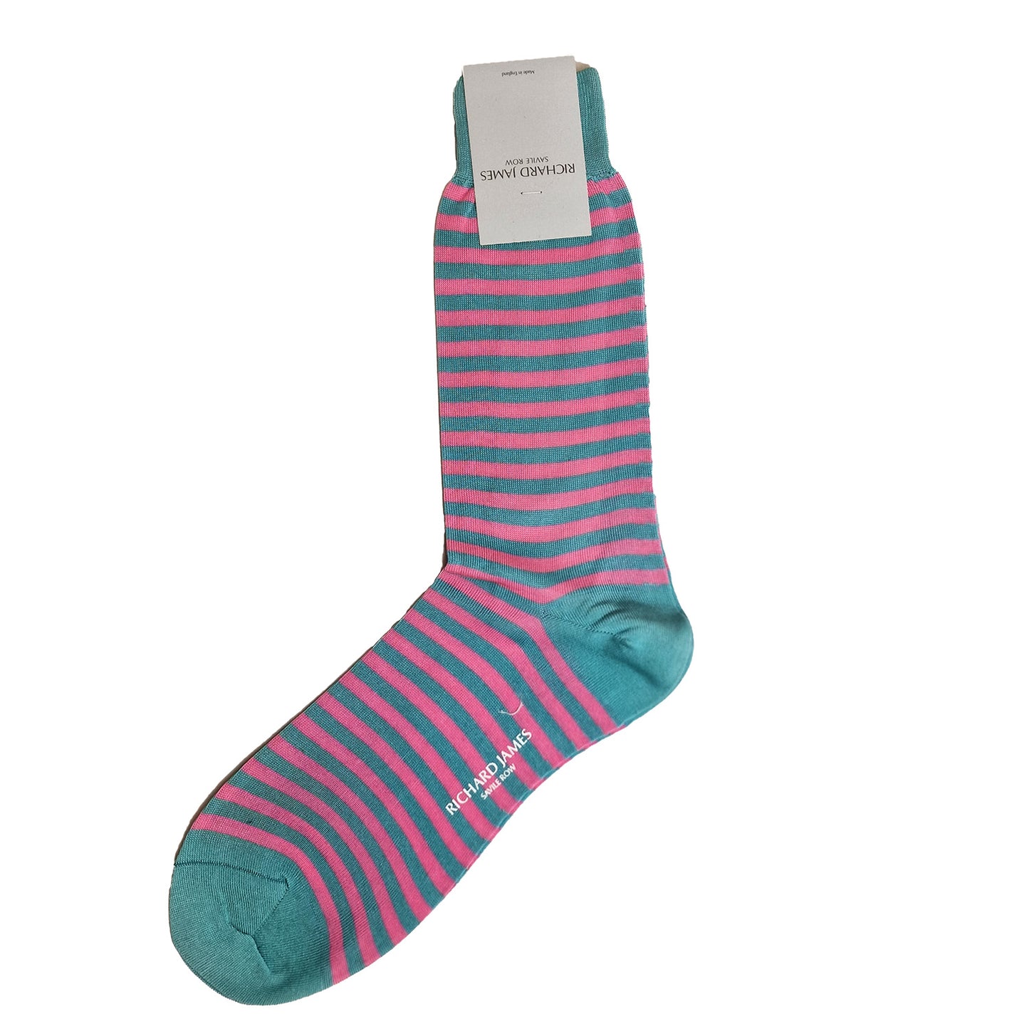 Savile Row, Pink/Turquoise Striped, Richard James