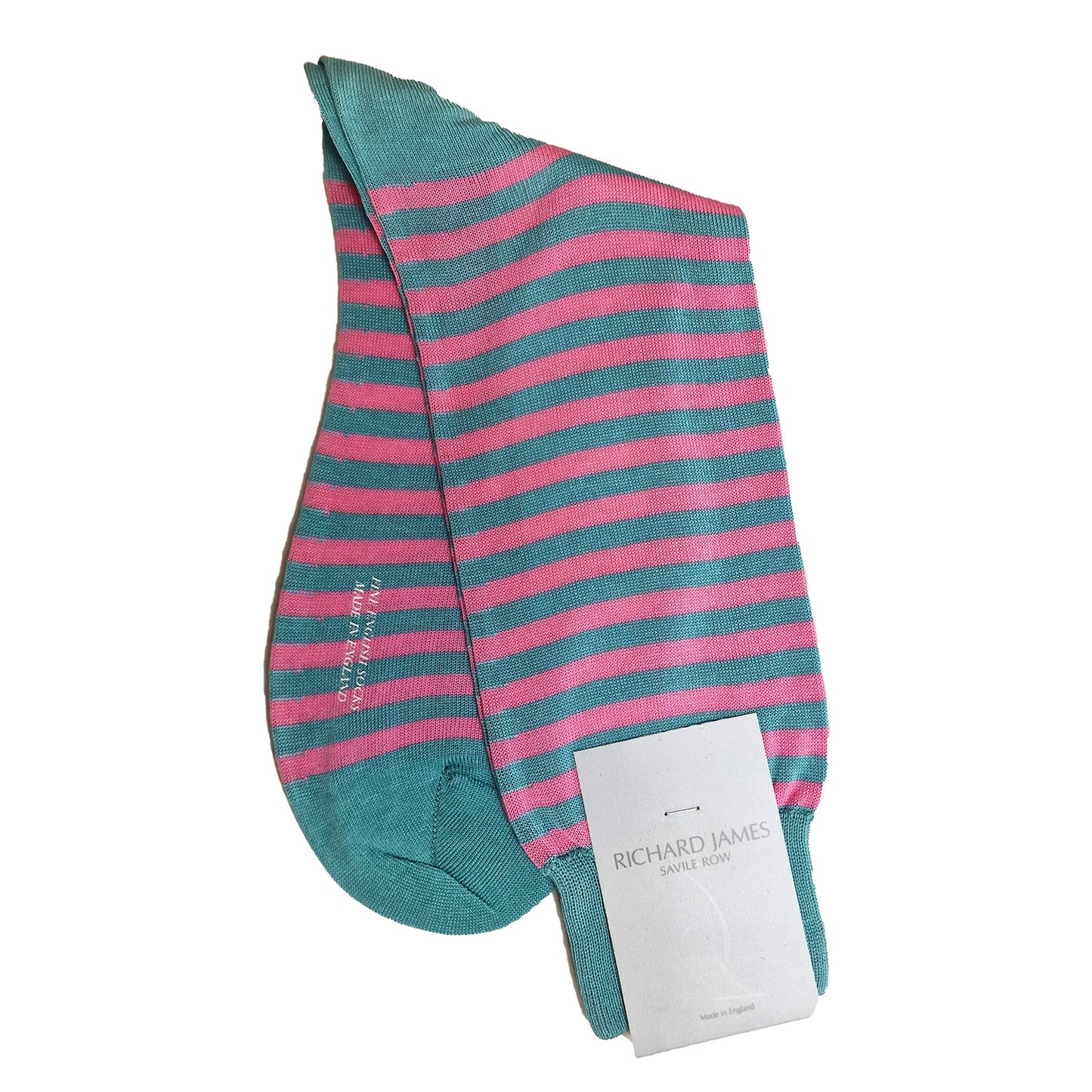 Savile Row, Pink/Turquoise Striped, Richard James