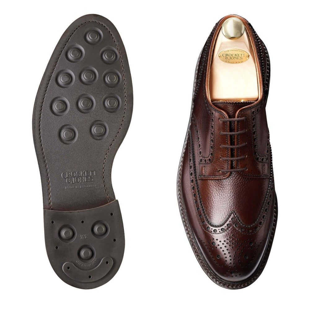 Pembroke Dark Brown Scotch Grain ‘Dainite’ Crockett & Jones