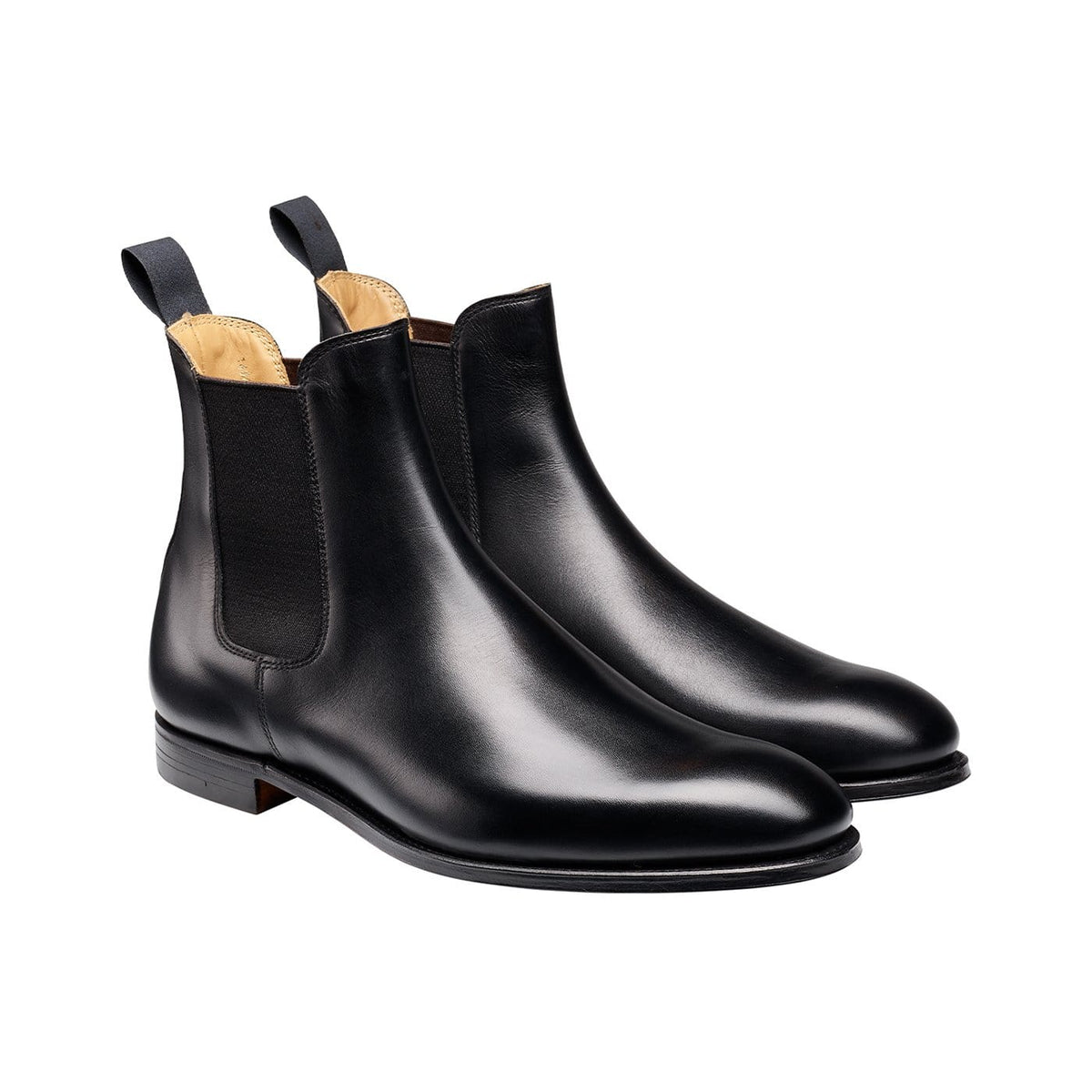 Bonnie Chelsea Boot, Black Calf, Crockett & Jones