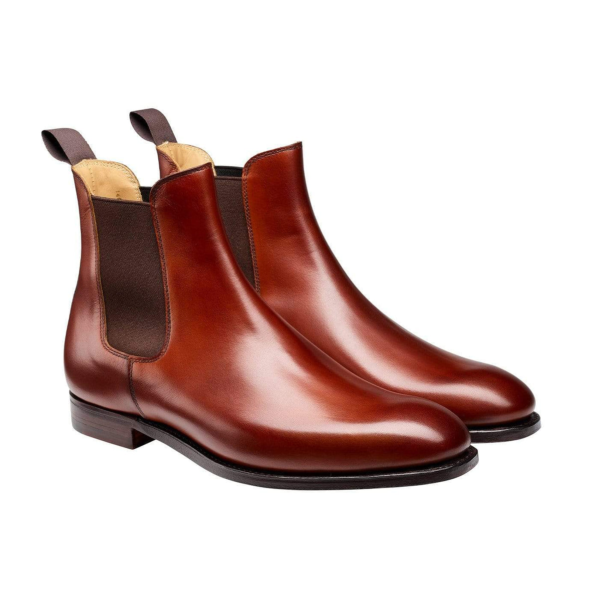 Bonnie Chelsea Boot, Chestnut Calf, Crockett & Jones