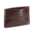 Card Holder Burgundy Shell Cordovan - Crockett & Jones