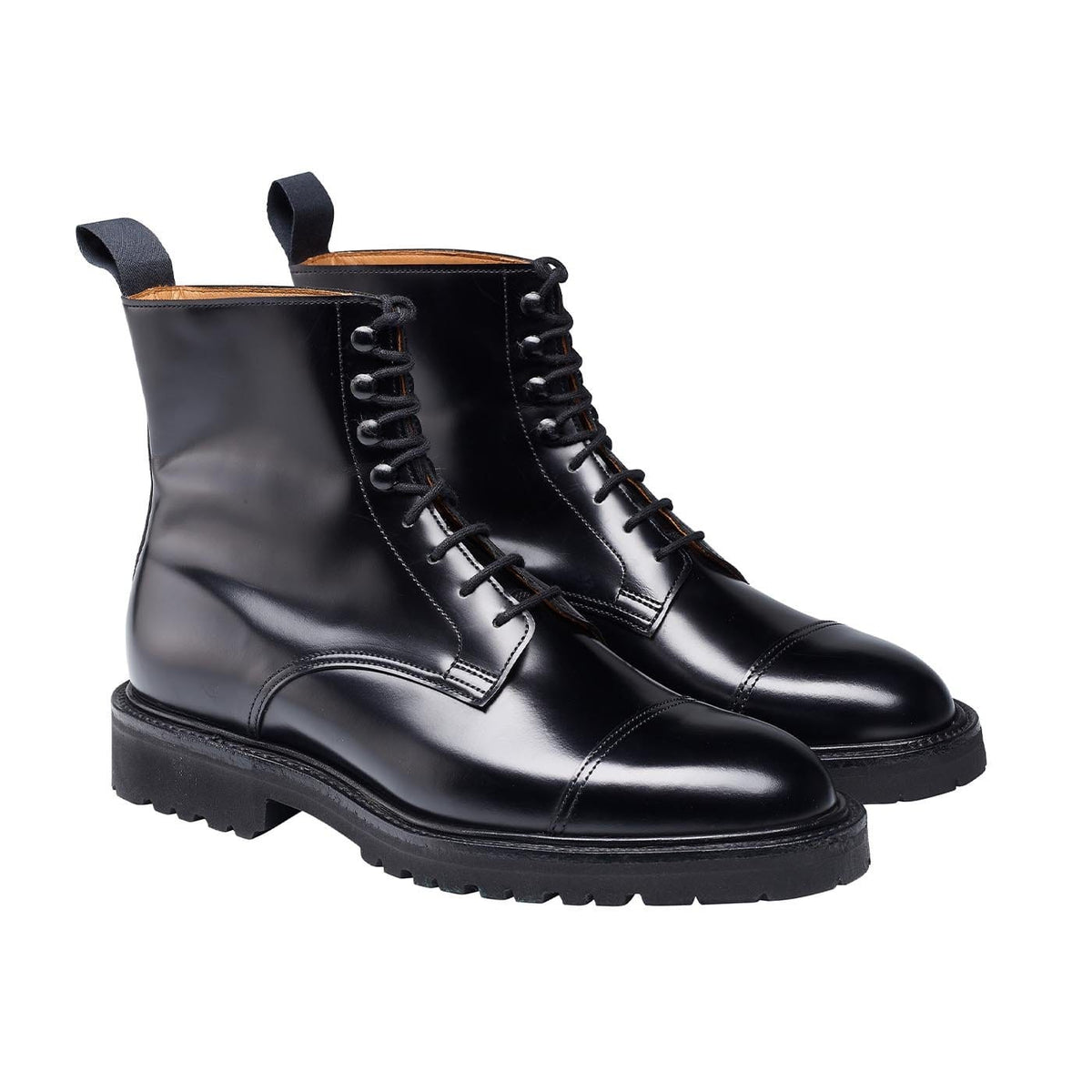 Jane Boot, Black Calf 'Vibram' Crockett & Jones