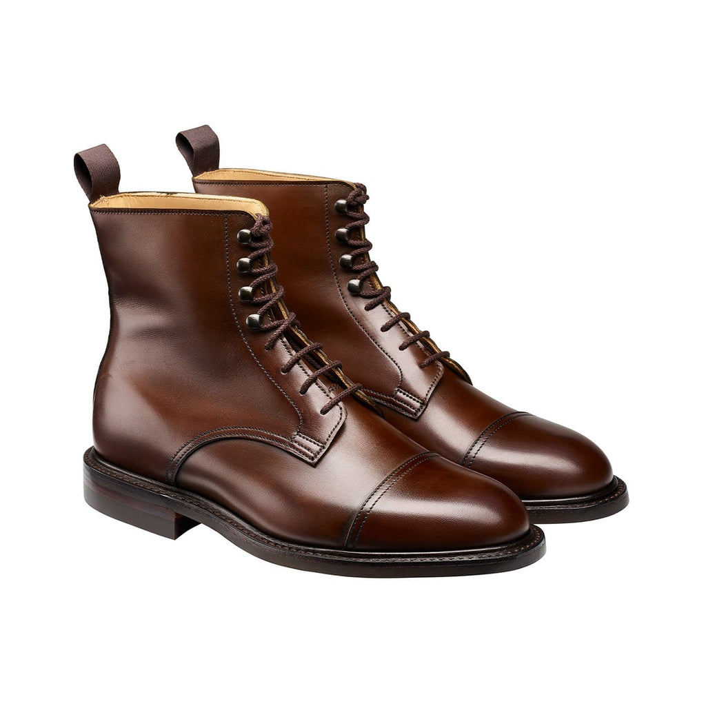 Jane Boot, Dark Brown Burnished Calf 'Dainite' Crockett & Jones