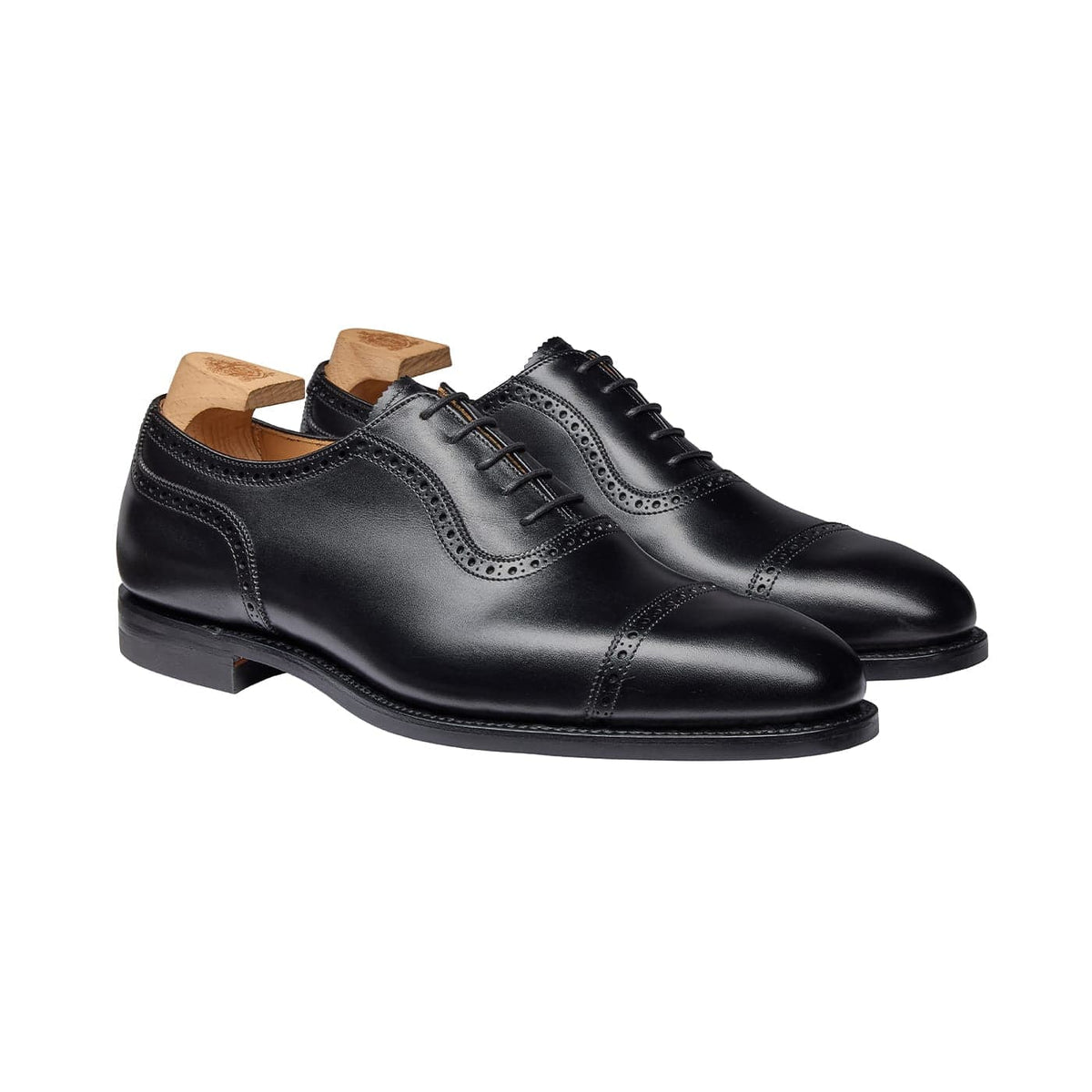 Westbourne 4 Black Calf Oxfordskor Herr – Crockett & Jones