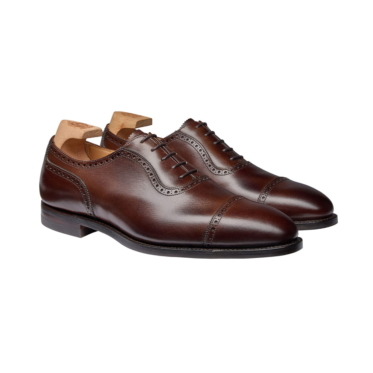 Westbourne 4 Dark Brown Calf Oxfordskor Herr – Crockett & Jones