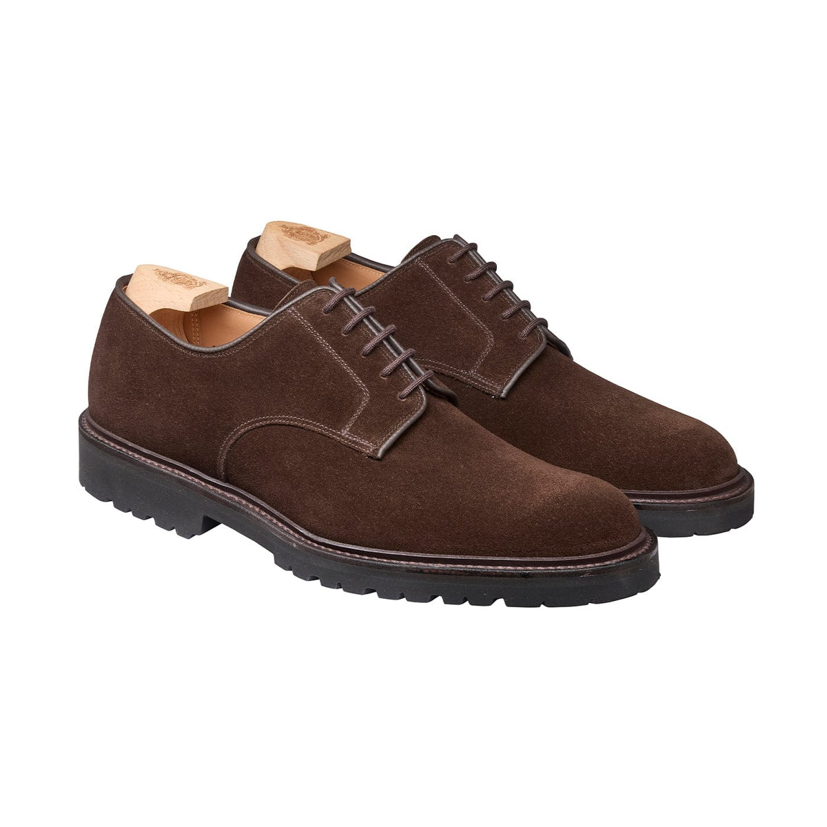 Windermere Derby, Dark Brown Suede 'Vibram' Crockett & Jones