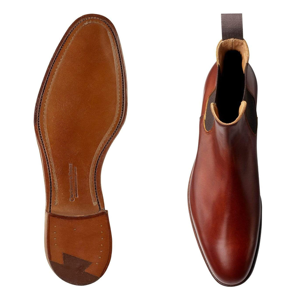 Bonnie Chelsea Boot, Chestnut Calf, Crockett & Jones