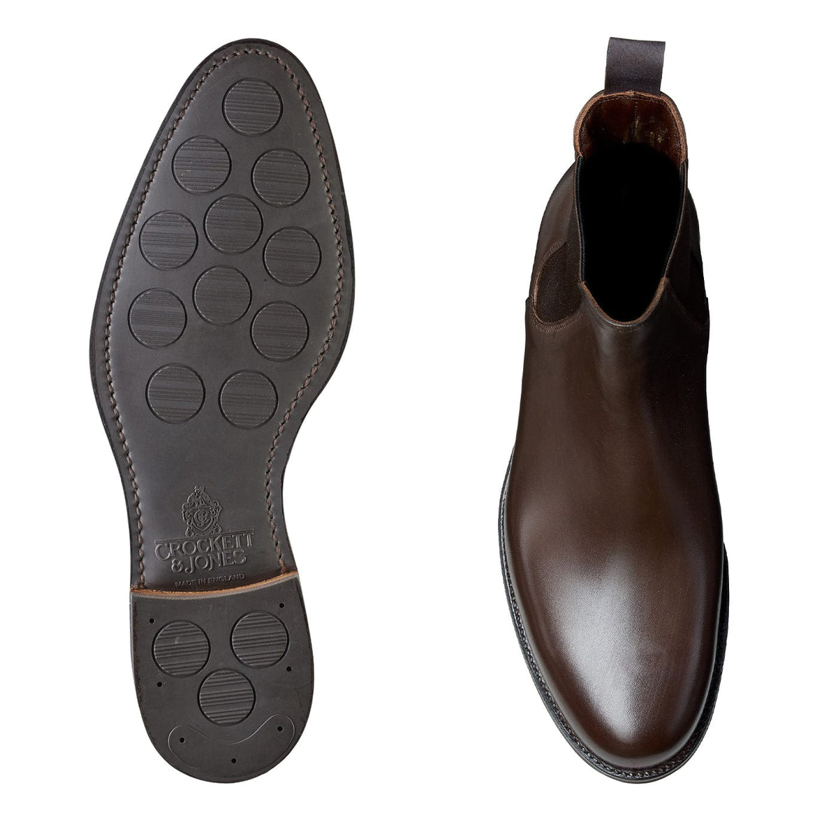 Bonnie Chelsea Boot, Black Calf, Crockett & Jones
