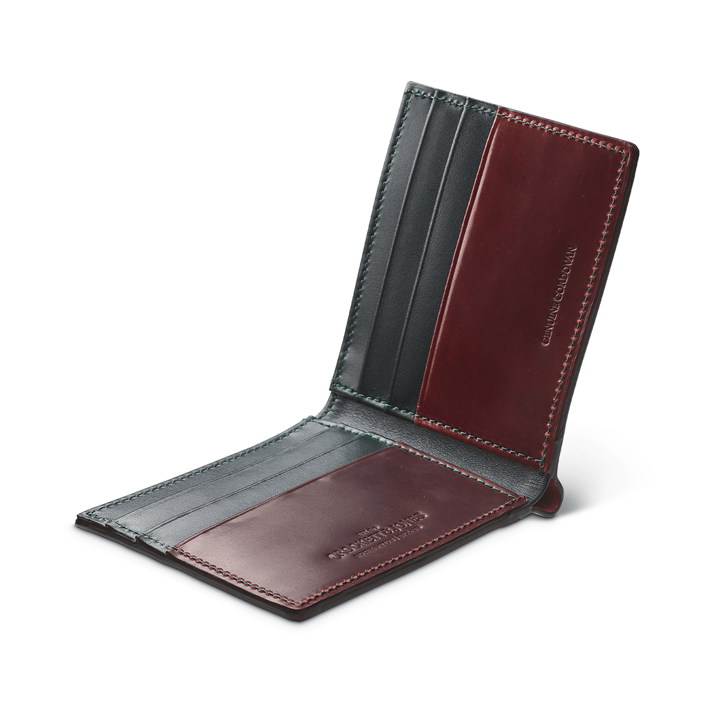 Billford Wallet – Burgundy Shell Cordovan - Crockett & Jones
