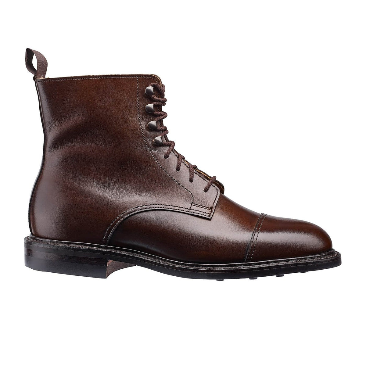 Jane Boot, Dark Brown Burnished Calf 'Dainite' by Crockett & Jones