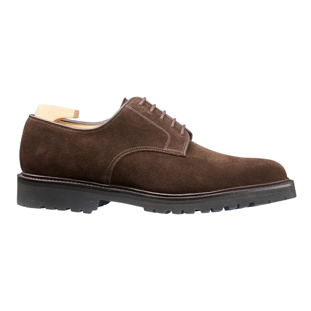 Windermere Derby, Dark Brown Suede 'Vibram' Crockett & Jones