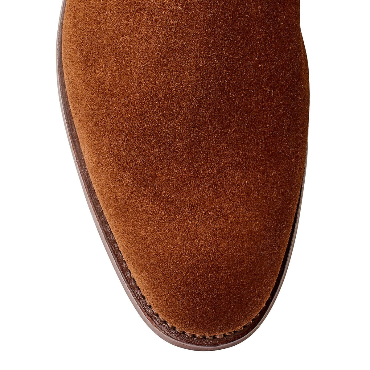 Bonnie Chelsea Boot, Polo Brown Calf Suede 'City' by Crockett & Jones