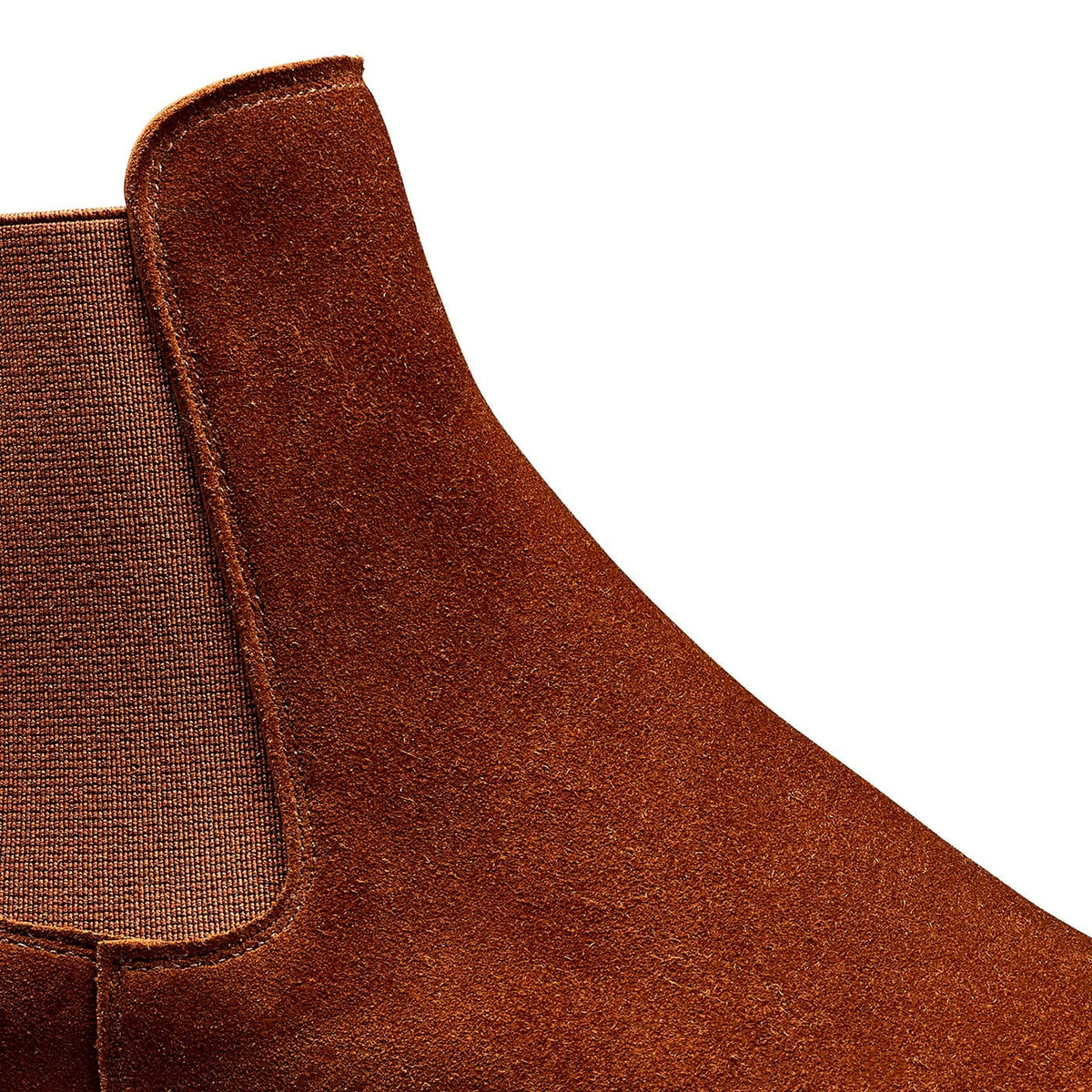 Bonnie Chelsea Boot, Polo Brown Calf Suede 'City' by Crockett & Jones