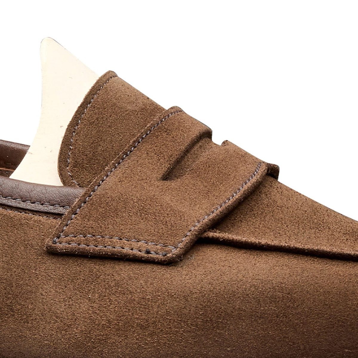 Elise Chocolate Calf Suede Loafers Dam – Crockett & Jones