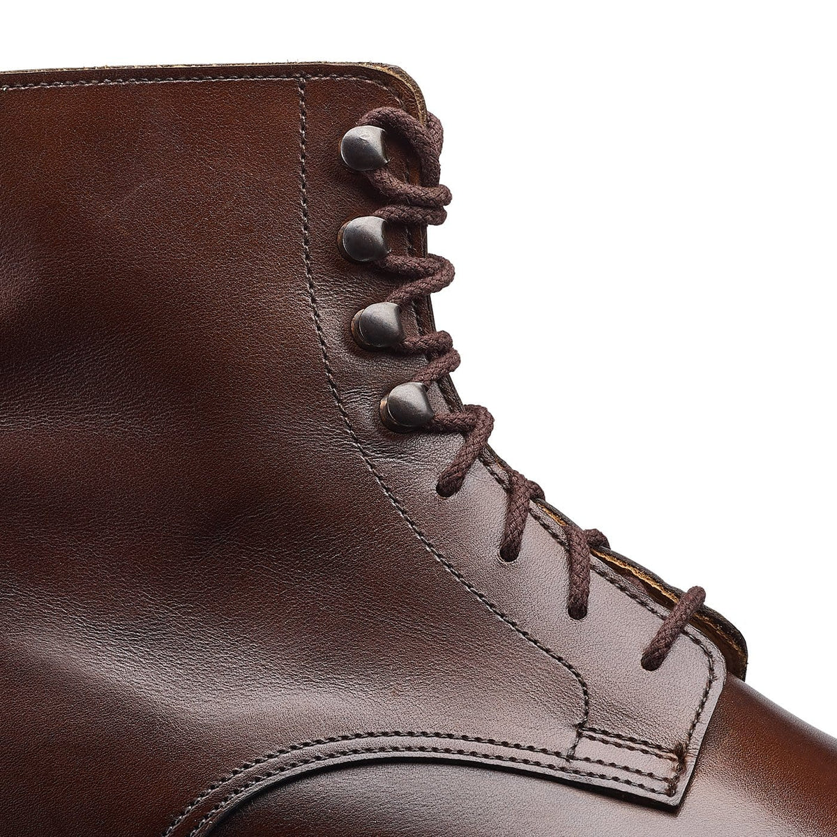 Jane Boot, Dark Brown Burnished Calf 'Dainite' by Crockett & Jones