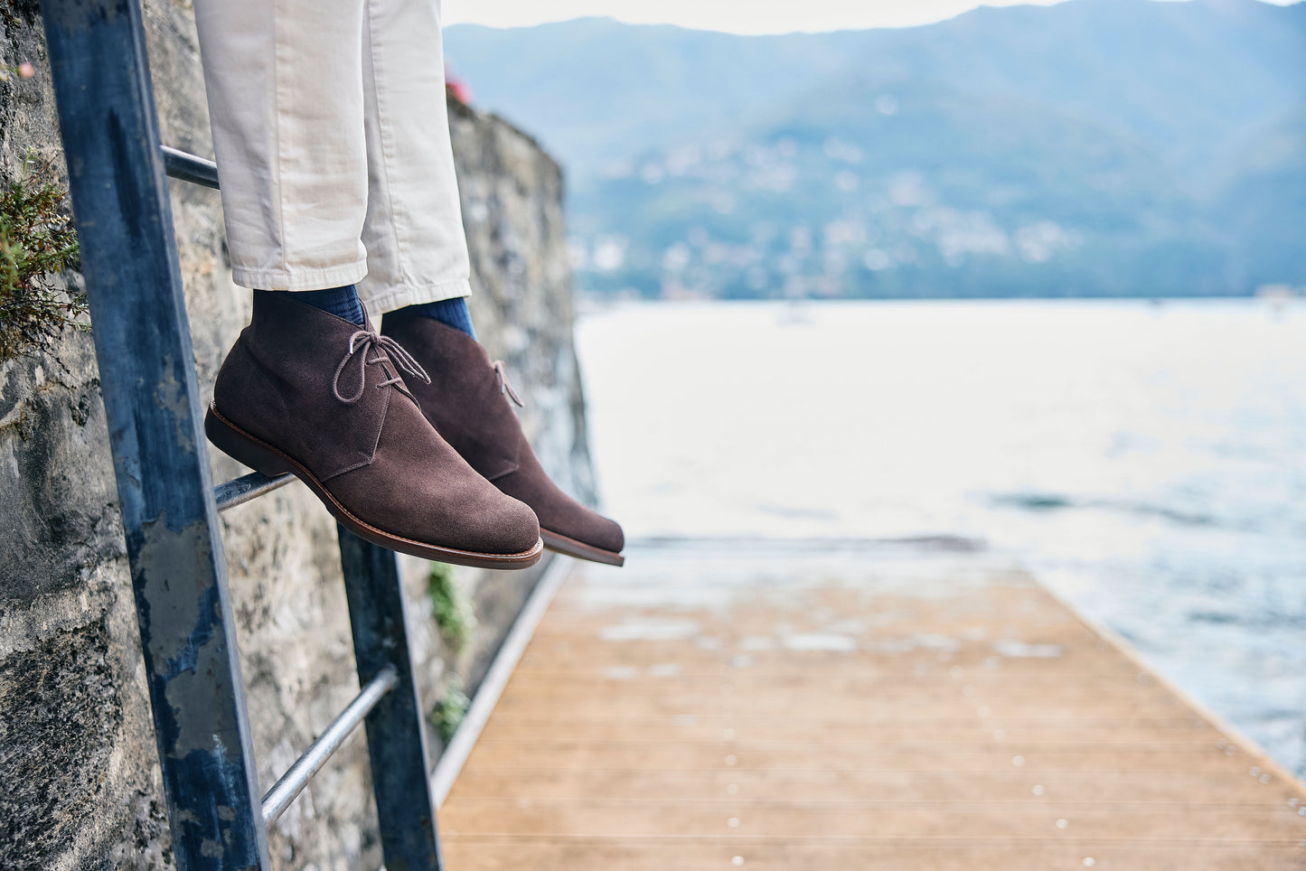 Chukka 4 Boot Dark Brown Suede ‘Wedge’ Crockett & Jones