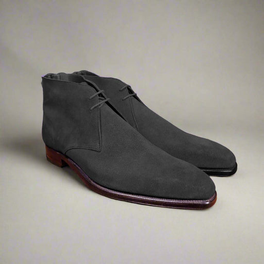 Hayle Black Suede (9.5E) Crockett & Jones