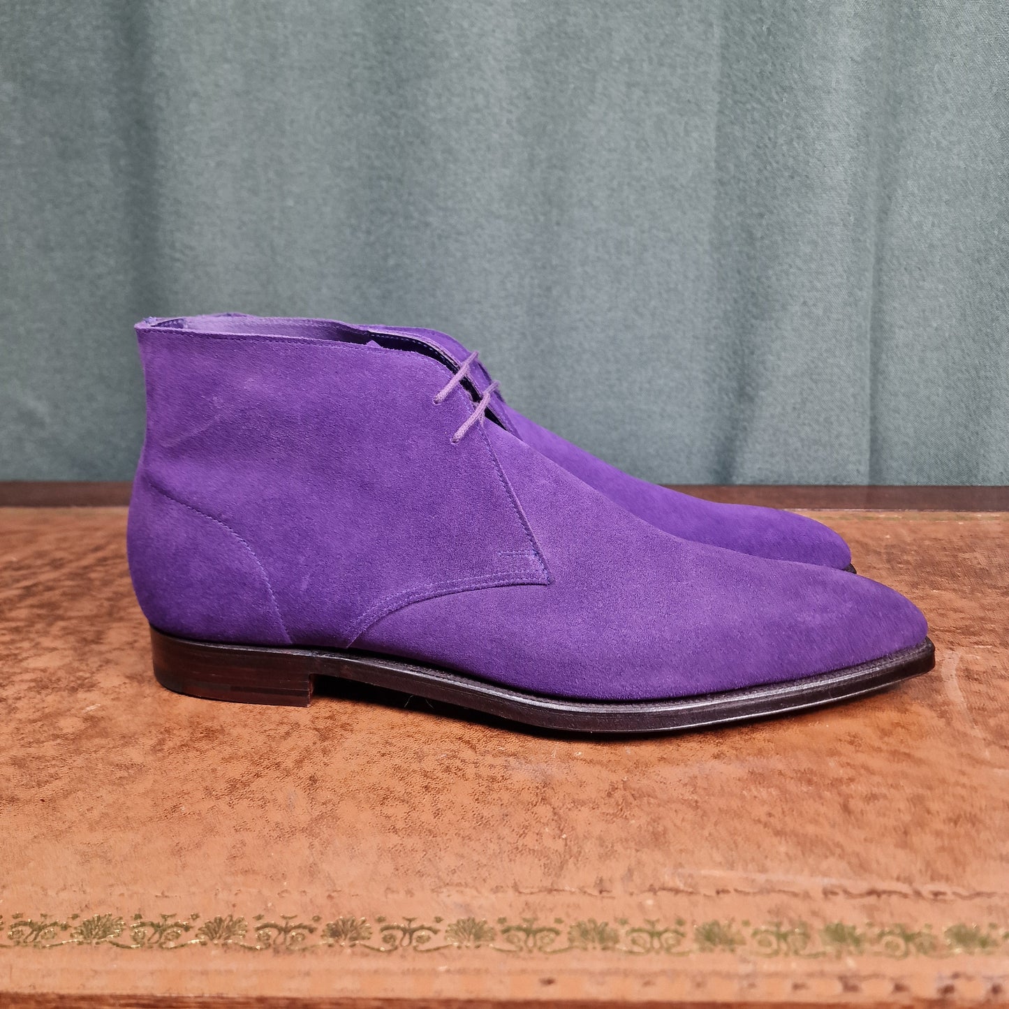 Milton Purple Suede (9.5E) Crockett & Jones