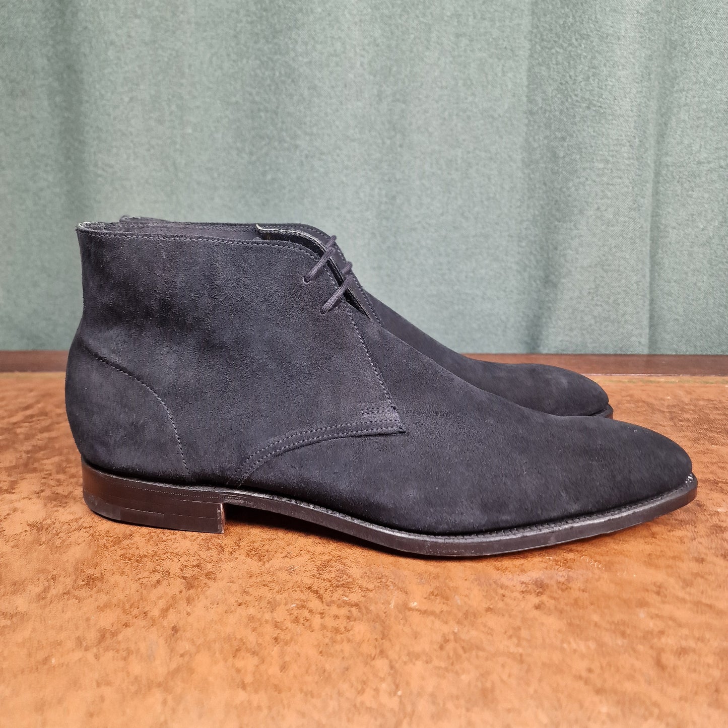 Hayle Black Suede (9.5E) Crockett & Jones