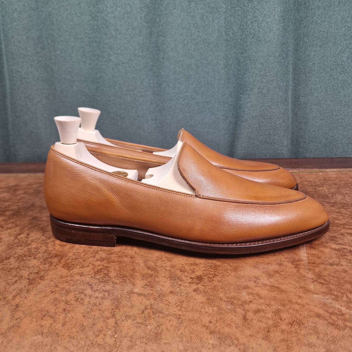 Cannes Tan Milled Calf (8,5E) Crockett & Jones