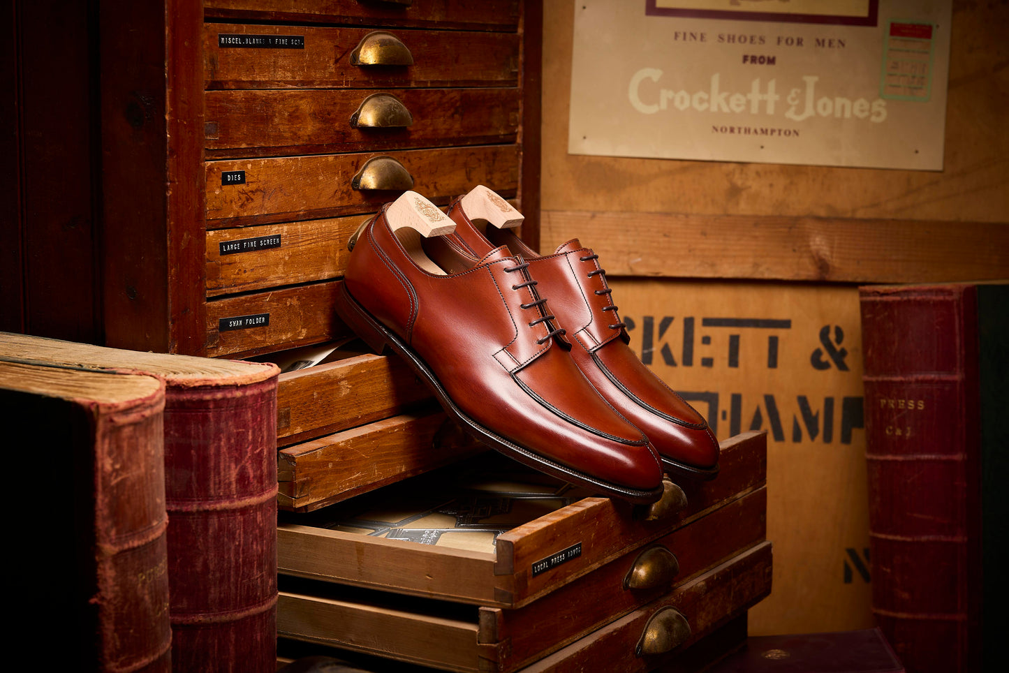 Sussex Derby, Chestnut Antique Calf, Crockett & Jones