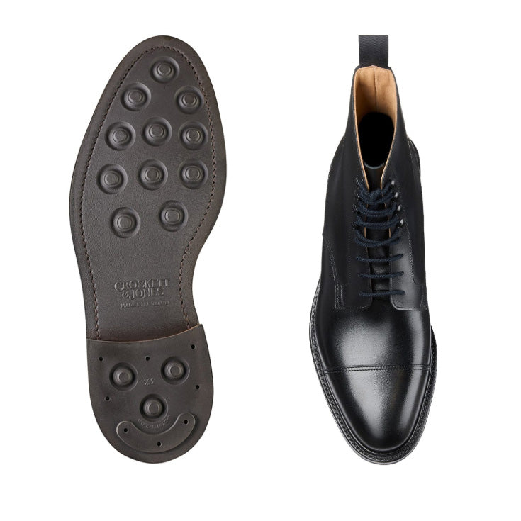 Argyll Black Wax Calf 'Dainite' Crockett & Jones