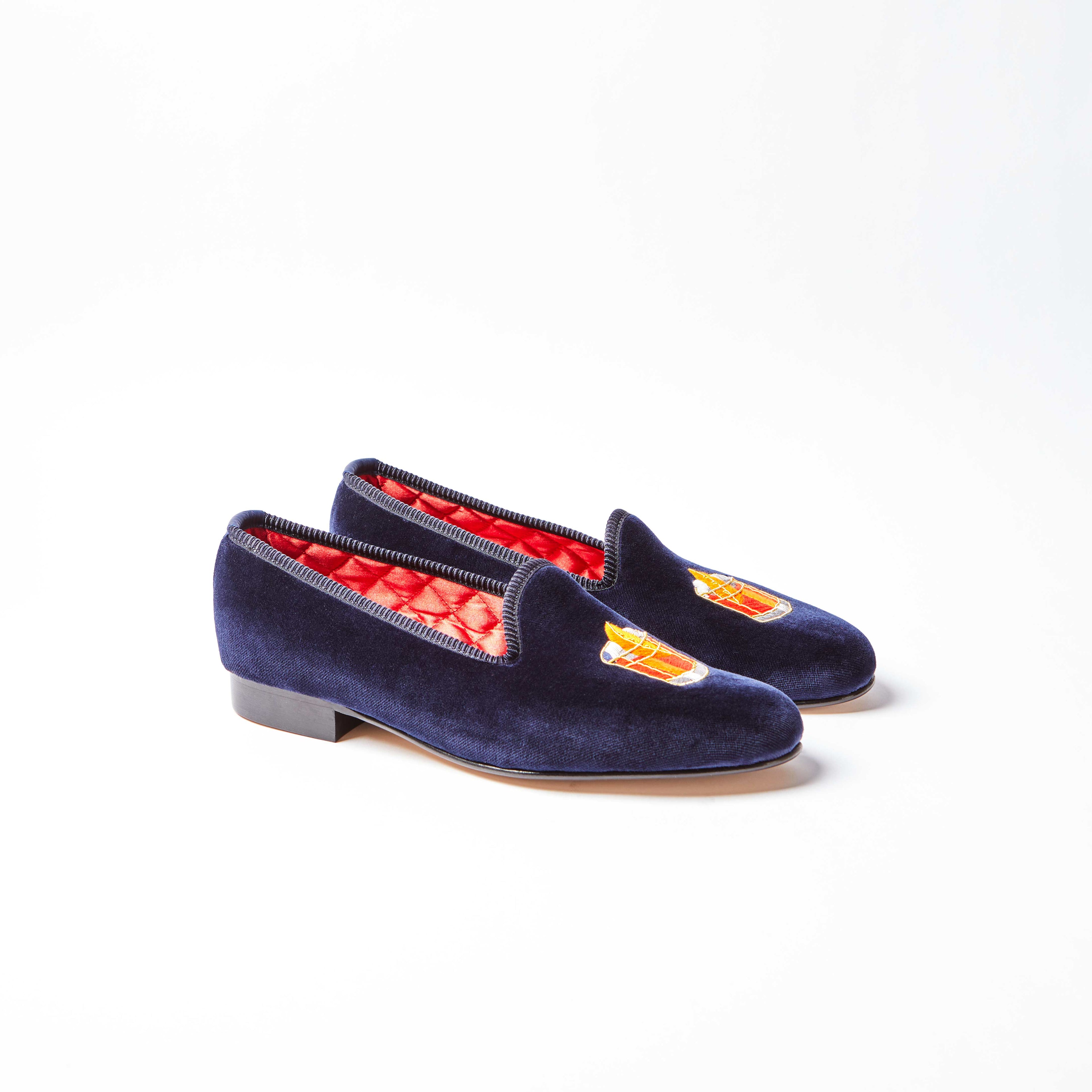 Navy Velvet Negroni Venetian Slippers – Bowhill & Elliott