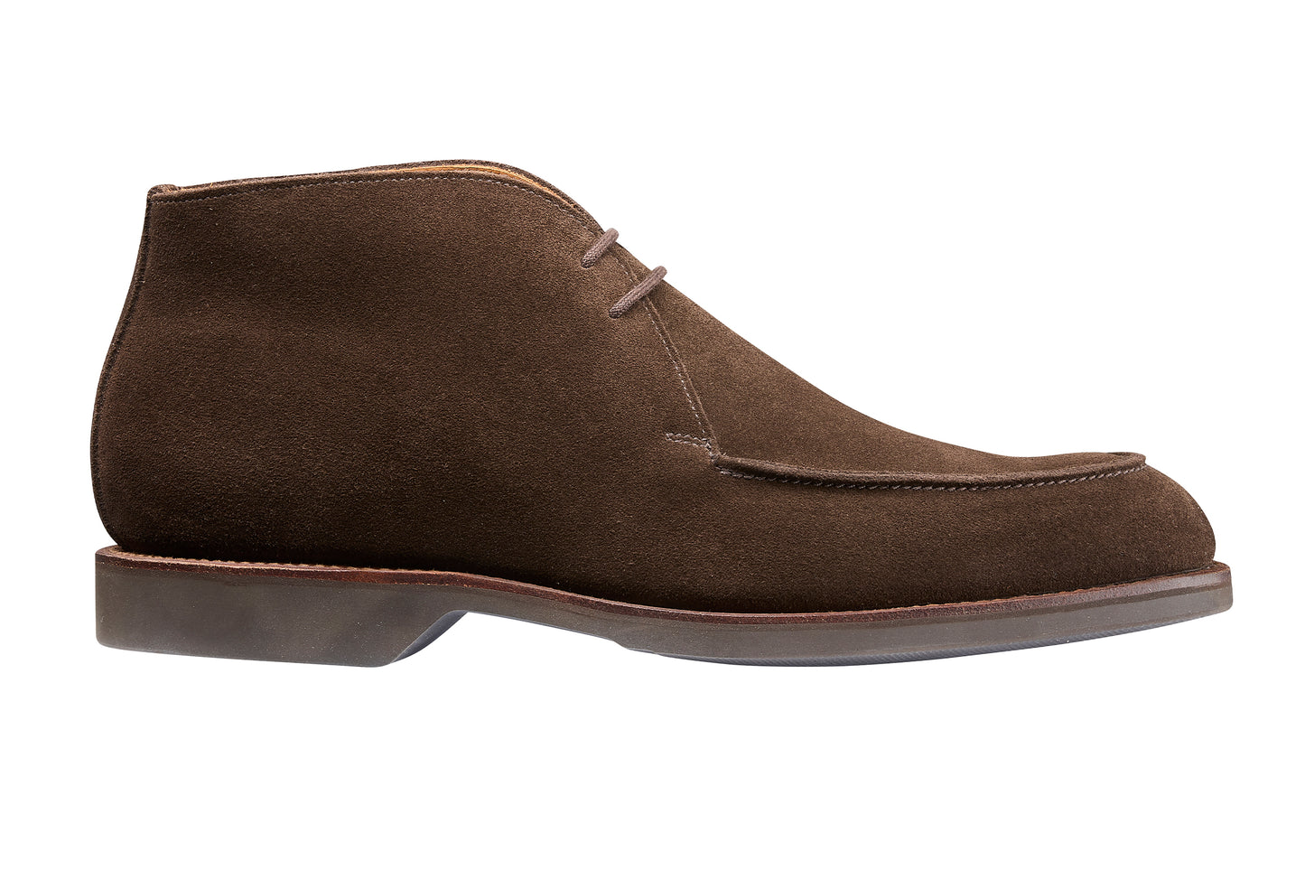 Bibury Chukka Boot, Dark Brown Suede ‘Wedge’ Crockett & Jones