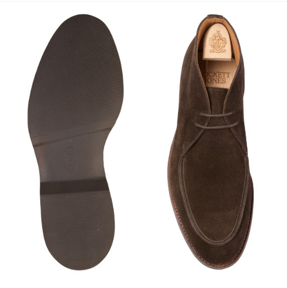 Bibury Dark Brown Suede 'Wedge' Crockett & Jones
