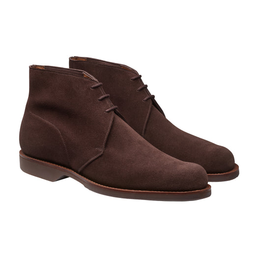 Chukka 4 Boot Dark Brown Suede ‘Wedge’ Crockett & Jones