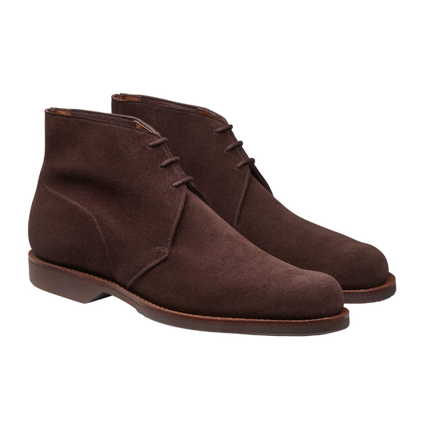 Chukka 4 Dark Brown Suede 'Wedge' Crockett & Jones
