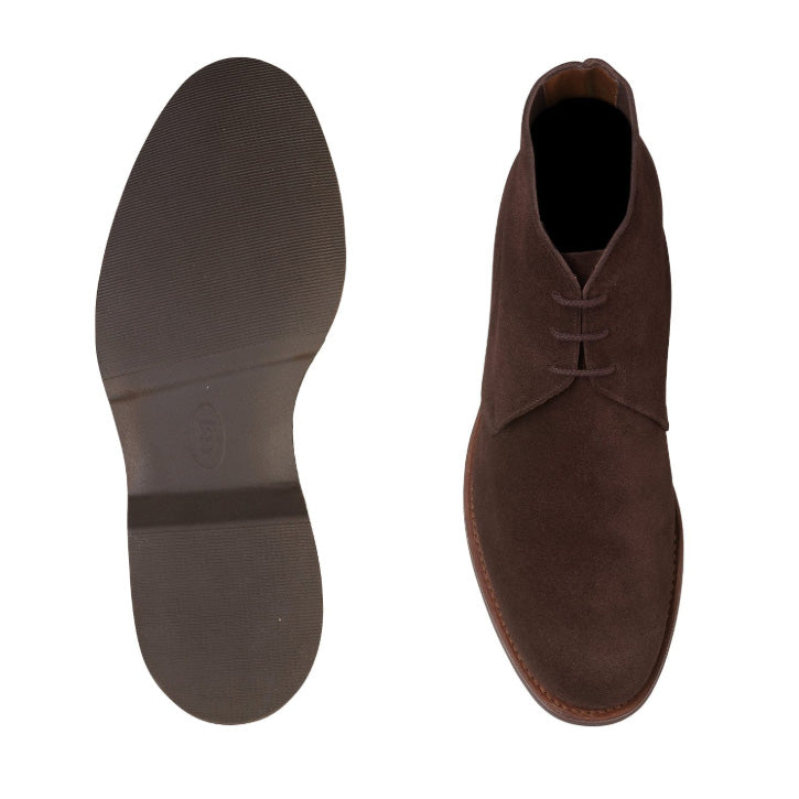 Chukka 4 Dark Brown Suede 'Wedge' Crockett & Jones