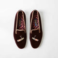 Brown Velvet Cuban Cigar Albert Slippers – Bowhill & Elliott