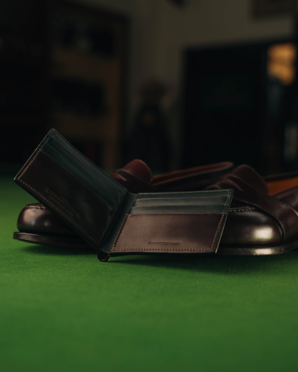 Billford Wallet – Burgundy Shell Cordovan - Crockett & Jones