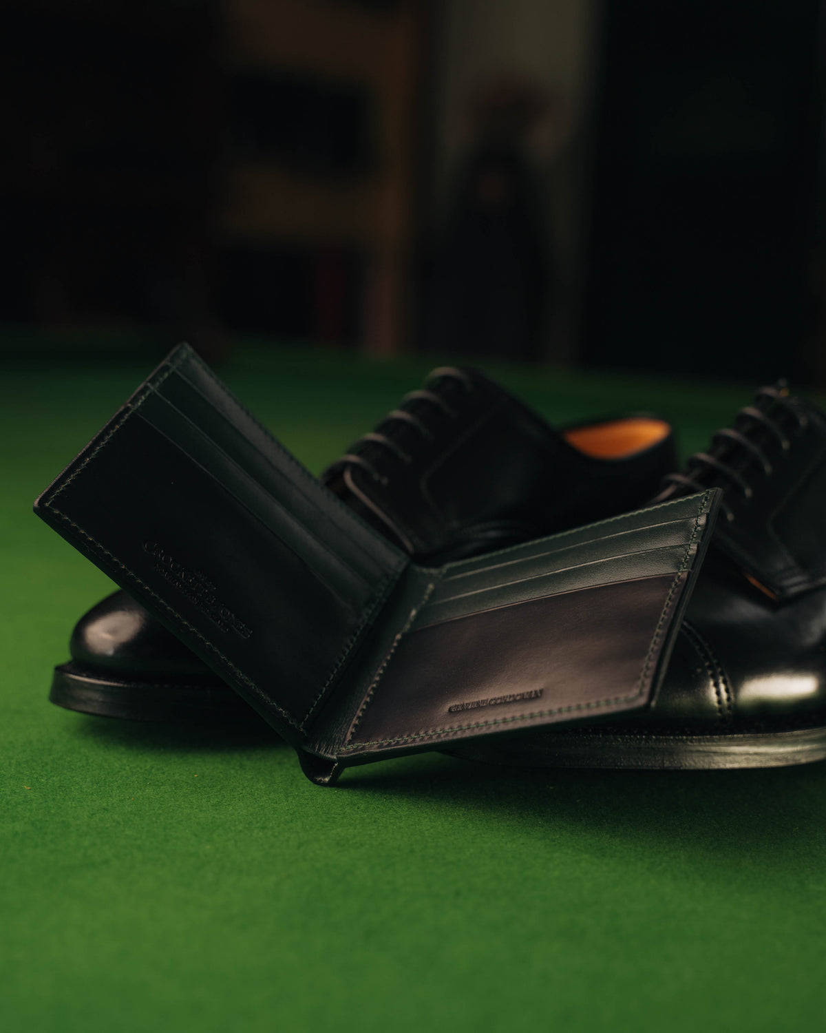 Billford Wallet – Black Shell Cordovan - Crockett & Jones