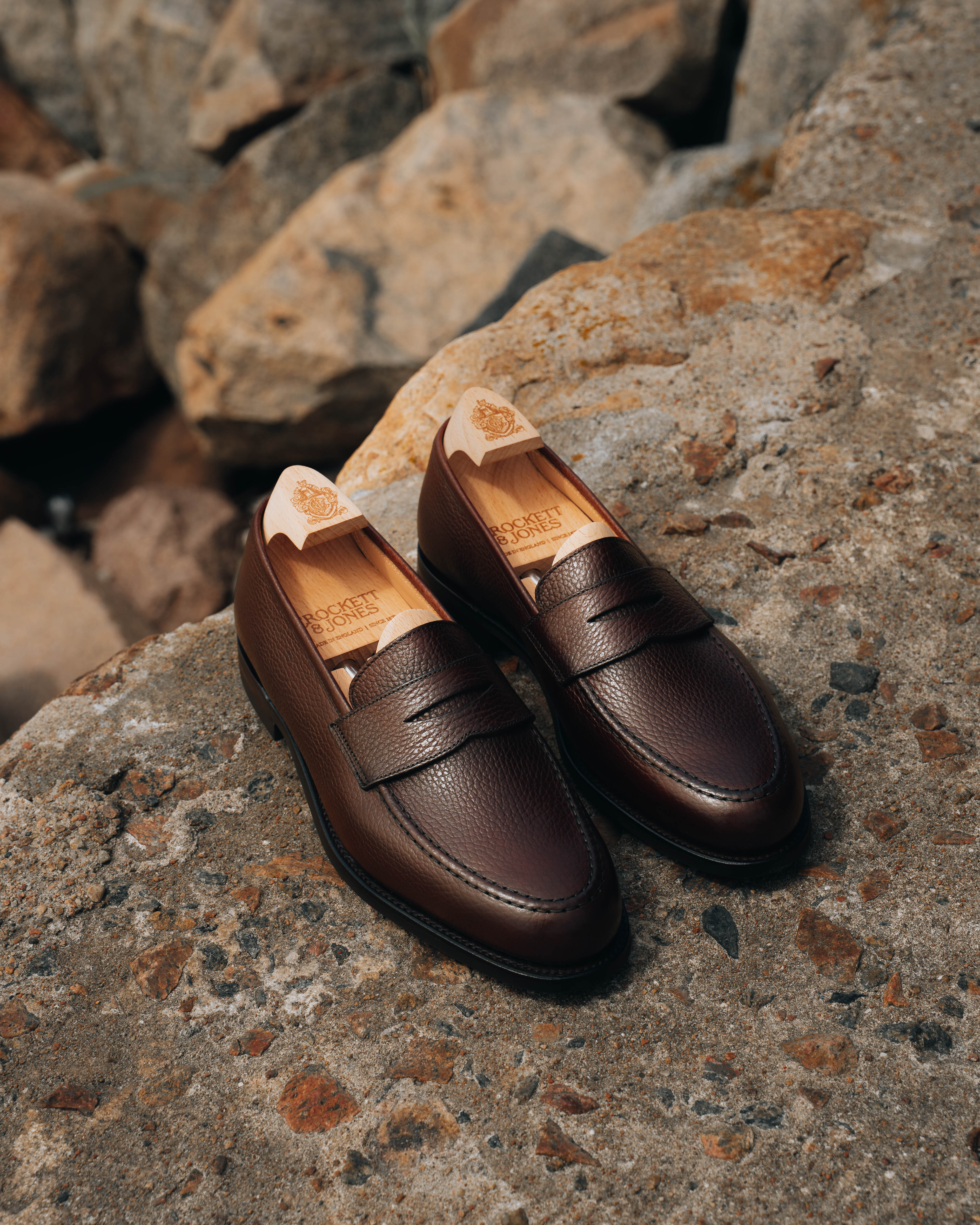 Boston Penny Loafer, Dark Brown Country Calf ‘City’ Crockett & Jones