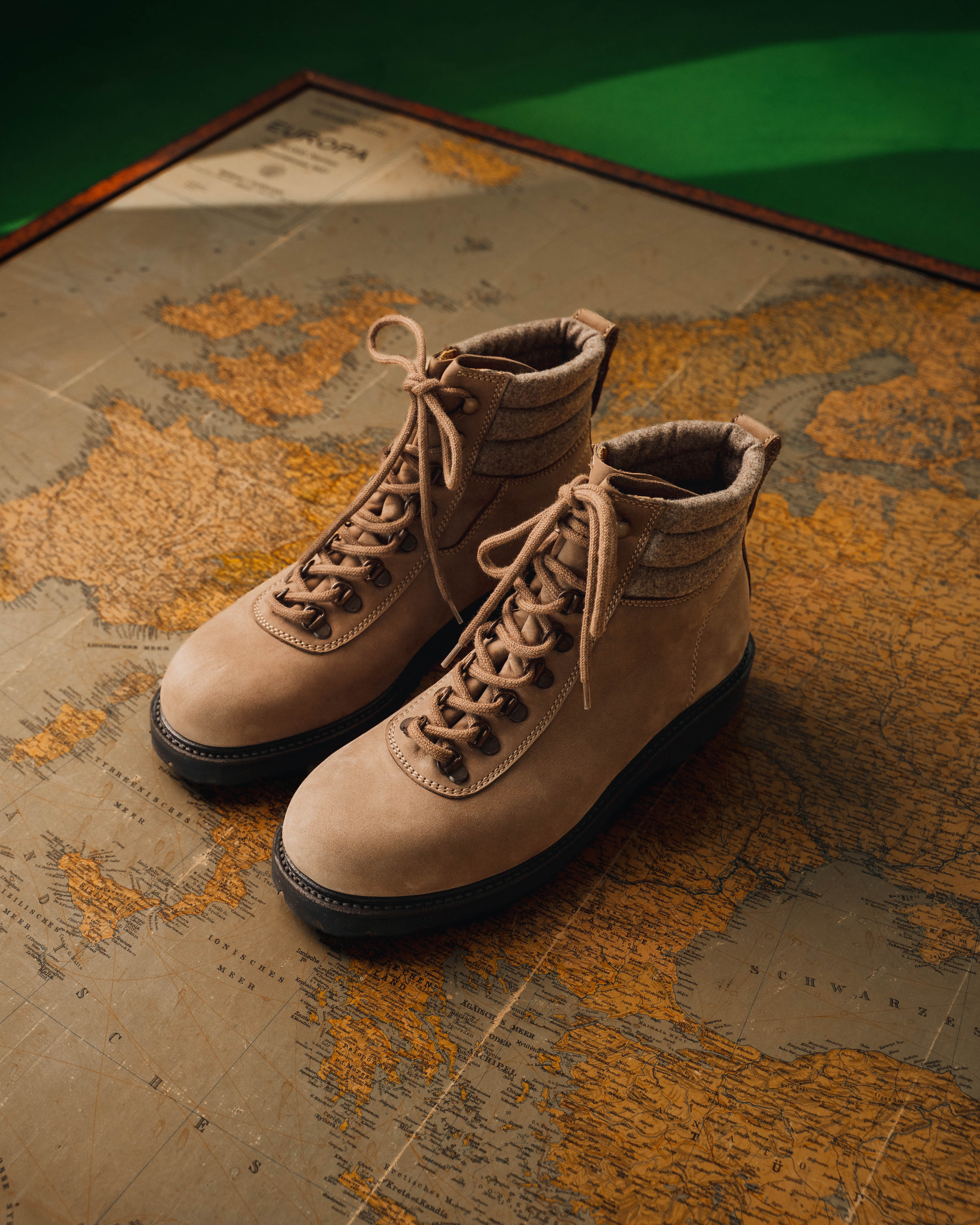 Gebirgsjäger Boot Damsko, Khaki Nubuck, Ofodrad, Ludwig Reiter