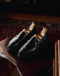 Elise Black Cavalry Calf Loafers Dam 'Vibram' Crockett & Jones