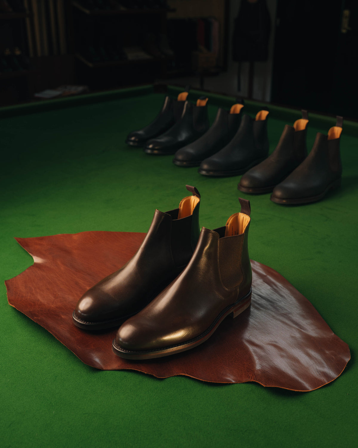 Chelsea 5 Boot, Dark Brown Wax Calf ‘Dainite’ Crockett & Jones